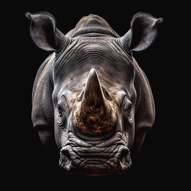 Photo illustration of rhinoceros