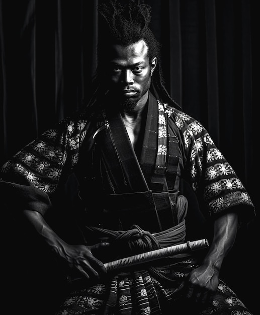 Photo illustration of samurai