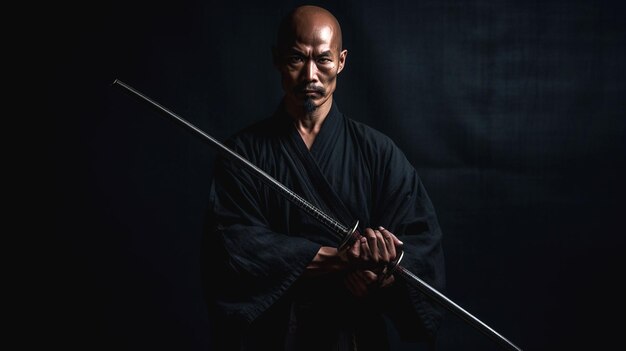 Photo illustration of samurai