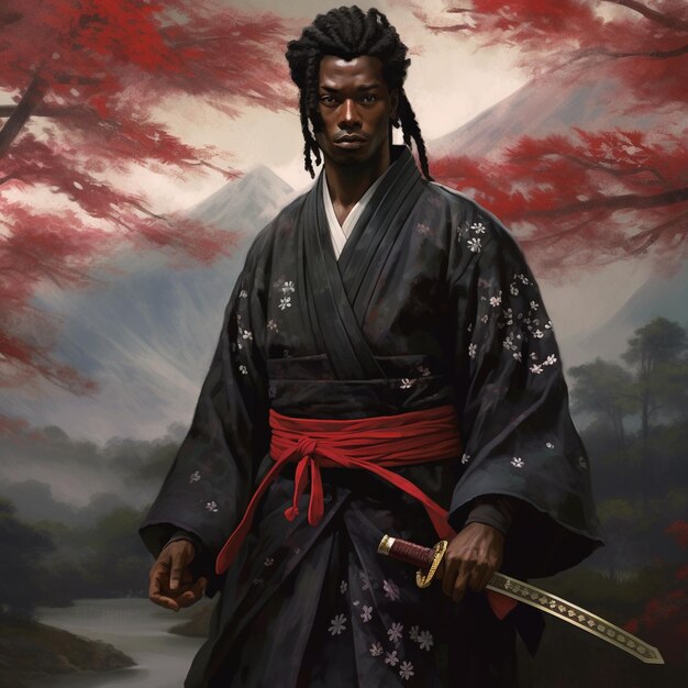 Foto illustrazione del samurai
