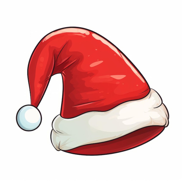 Illustration of a santa claus hat