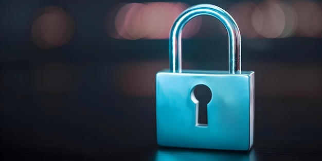 illustration of a secure lock symbolizing robust data encryption protocols in a network concept data encryption network security secure lock robust protocols illustration