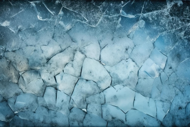 Illustration of a shattered or broken glass surface with cracks and fractures