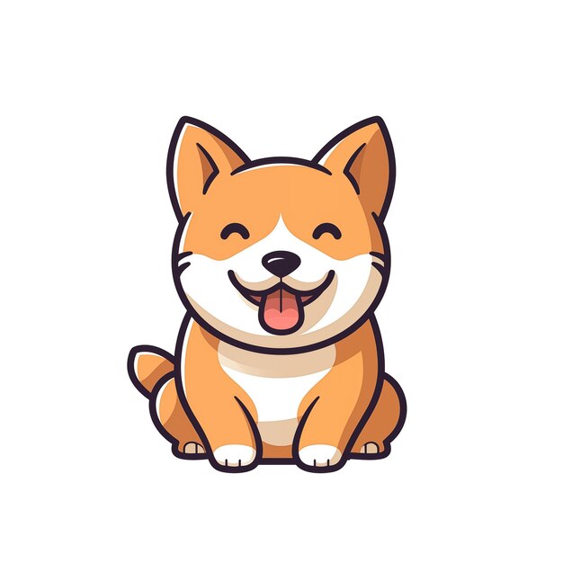 illustration of a shiba dog