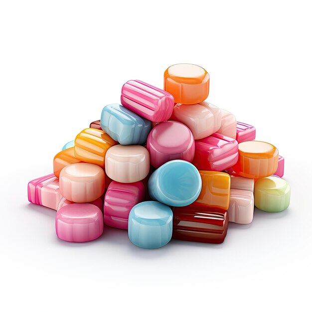 illustration showcasing candy dynamic artistry