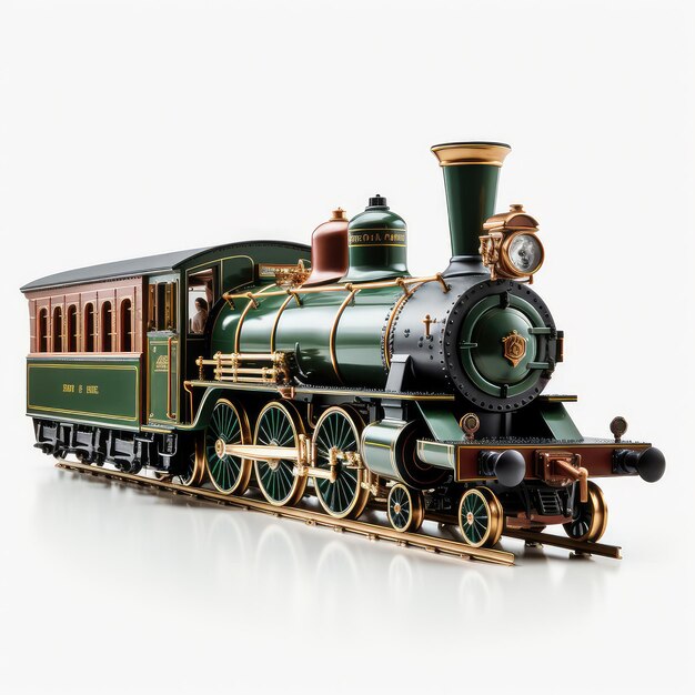 illustration showcasing locomotive toy creatively