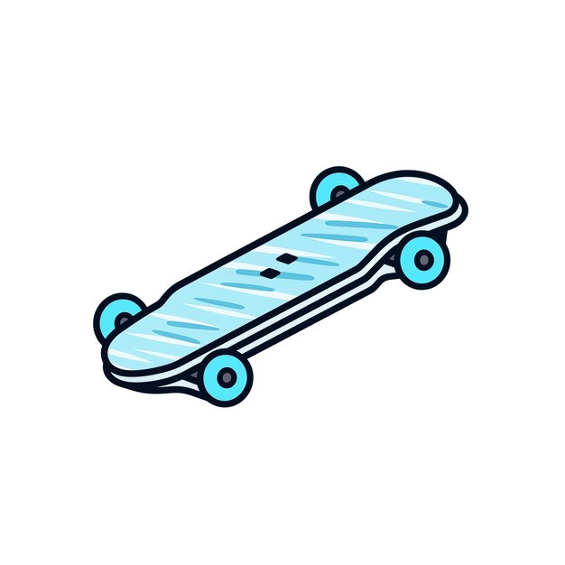 Foto illustrazione di skateboard