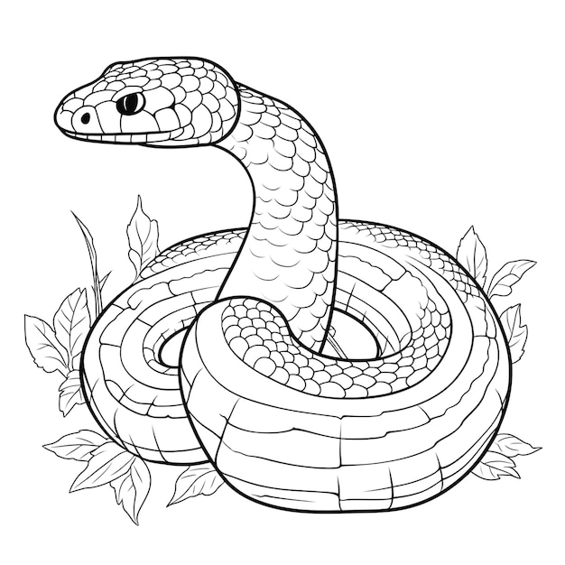 Photo illustration of snake