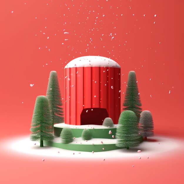 Photo illustration of snowfall