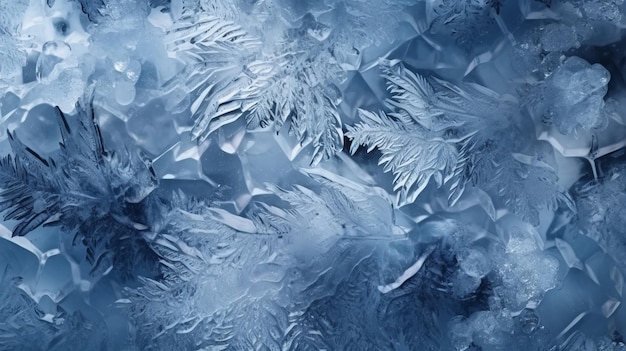 Иллюстрация снежинки на ярком синем фоне