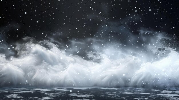 Photo an illustration of a snowstorm a winter hurricane and blizzard isolated on a transparent background