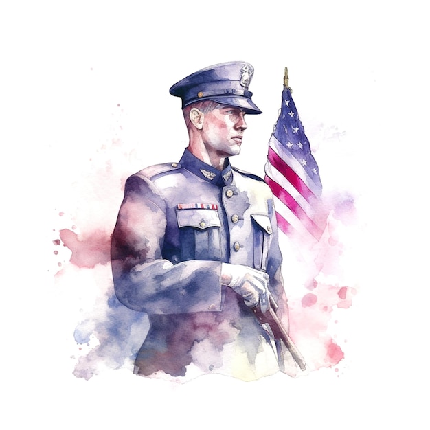 Photo illustration of soldier