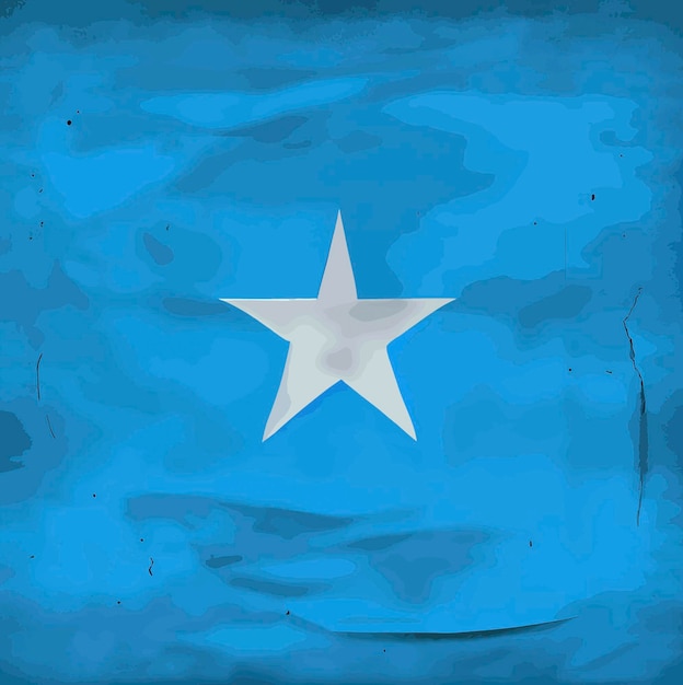 Foto illustrazione della bandiera della somalia