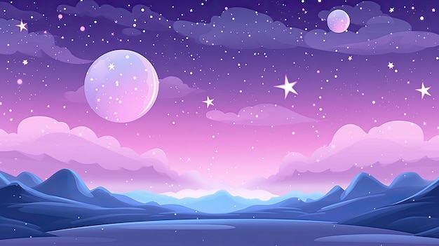 Illustration of space Background for games and mobile applications