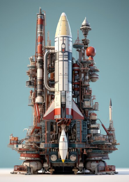 Иллюстрация космической ракеты