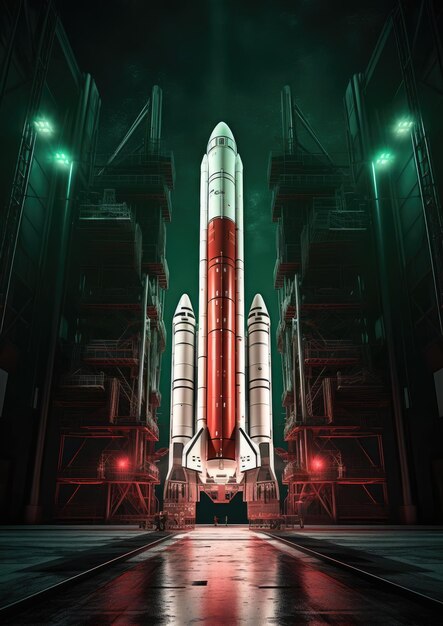 Illustration of a space rocket