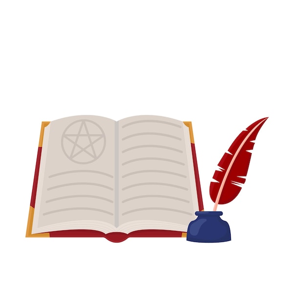 Illustration of spellbook