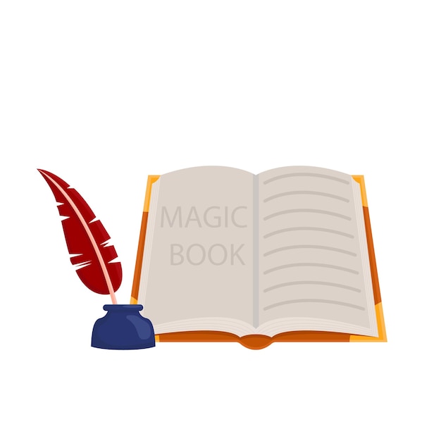 Illustration of spellbook