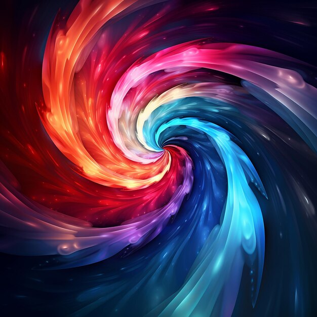 illustration of Spiral shape effect background