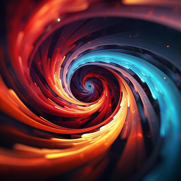 illustration of Spiral shape effect background