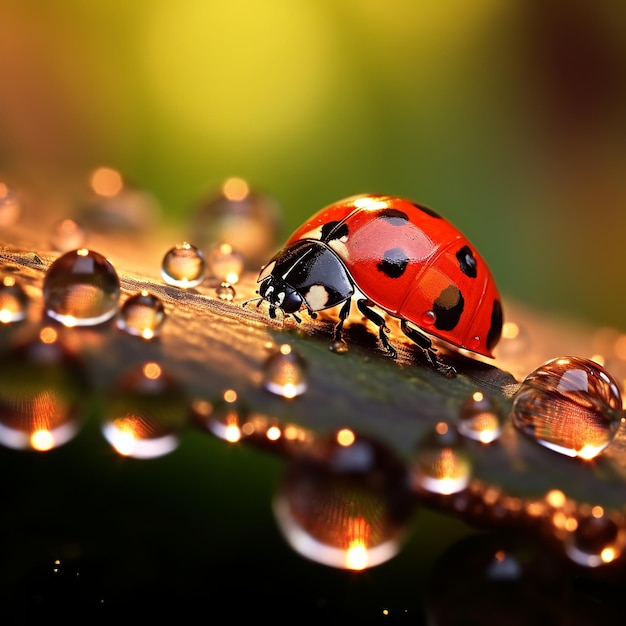 illustration of stunning lady bug by Josh Adamski