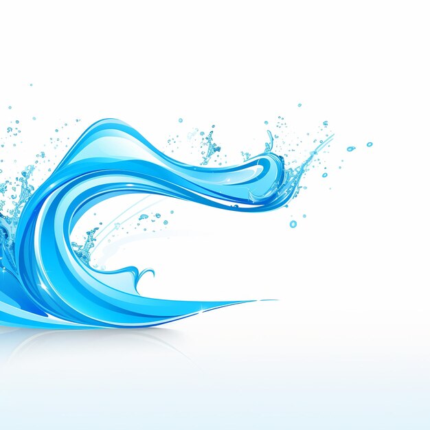 illustration of Summer background and banner with water splash and