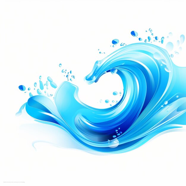 illustration of Summer background and banner with water splash and