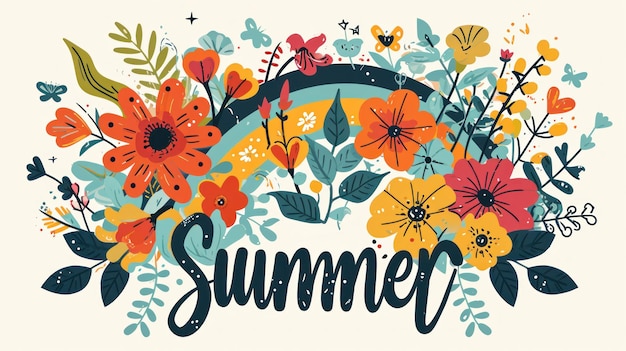 Photo illustration of summer banner