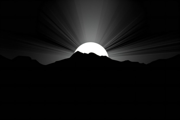 HD wallpaper sunrise grayscale photo grayscale photography of sun rays  black and white  Wallpaper Flare