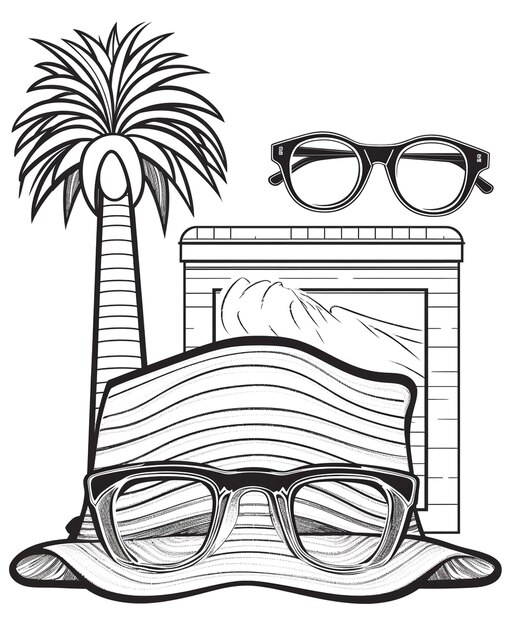 illustration of sunglasses