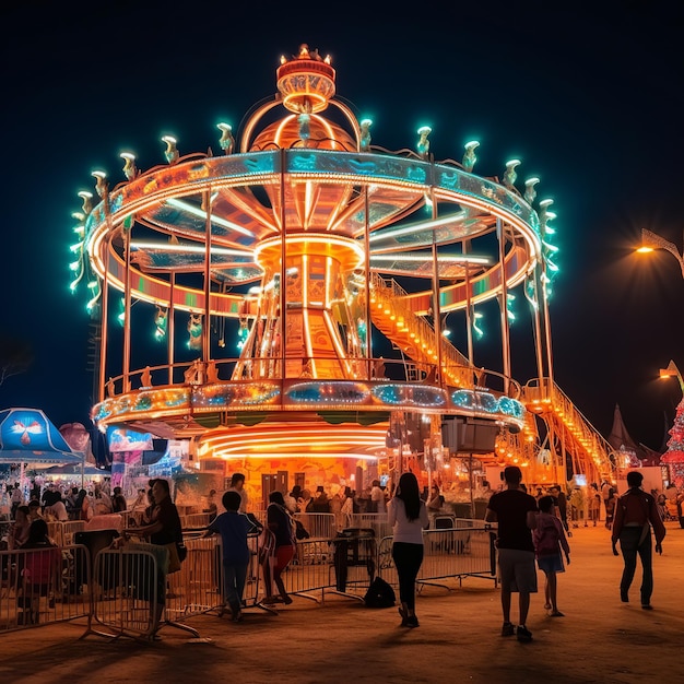 illustration of SURAT THANI THAILANDAPRIL 11 2019 Temple fair