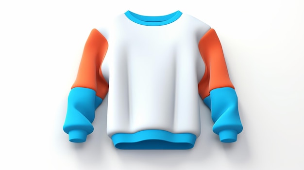 illustration of Sweatshirt sports theme3D cartoon iconisometricmin