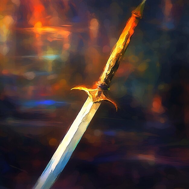 Photo illustration of sword