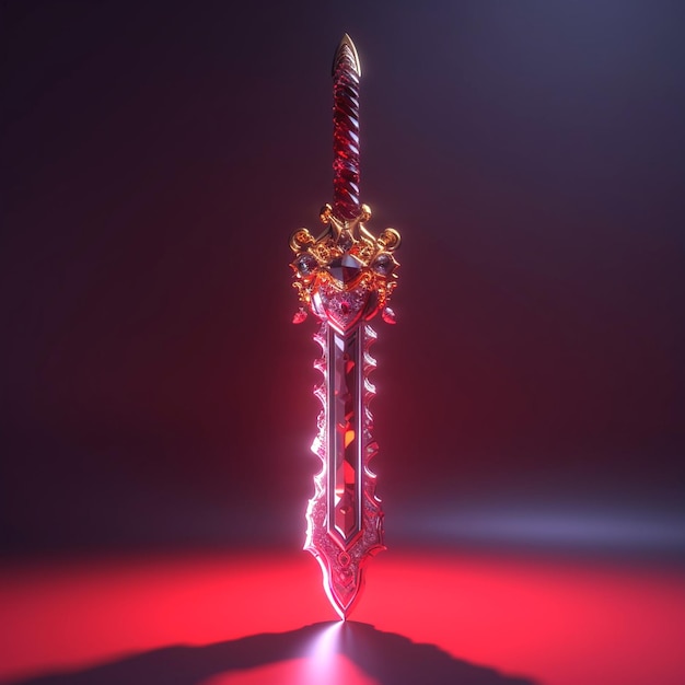 Photo illustration of sword