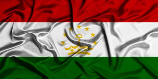 Illustration of tajikistan flag