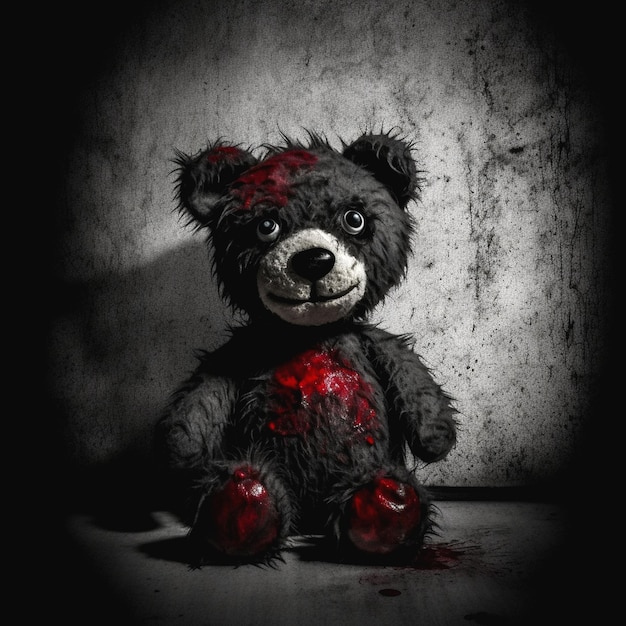 Photo illustration of teddy bear