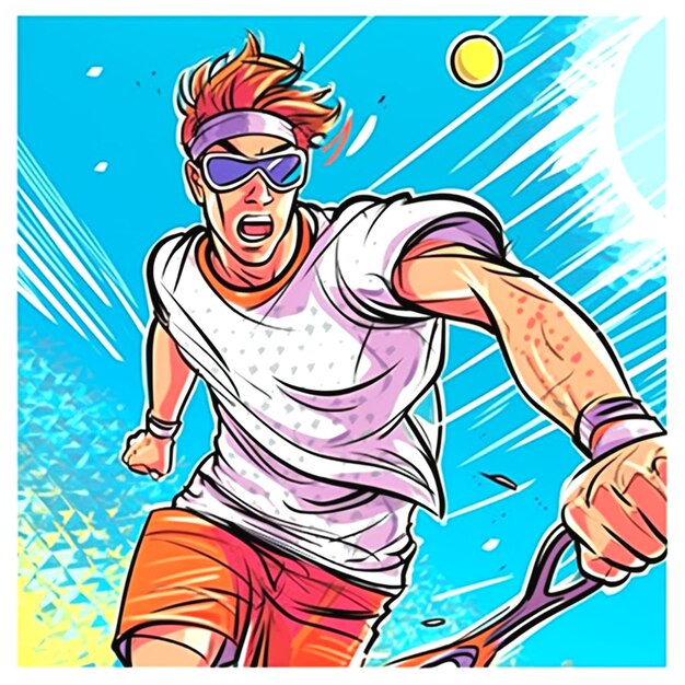 Photo illustration of tennis