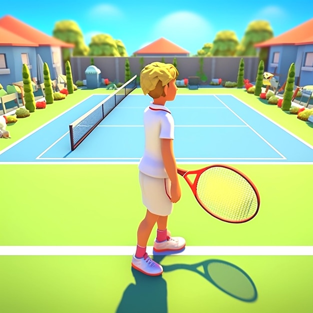 Photo illustration of tennis