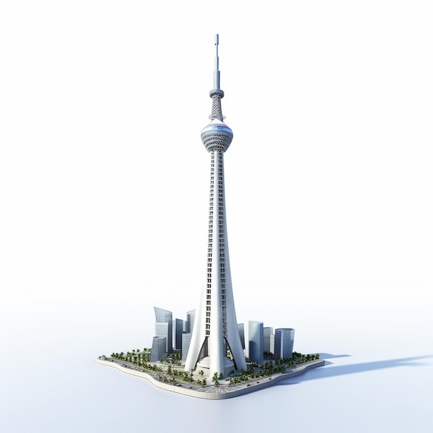 illustration of Tokyo SkytreeA 3D rendering of the impressive