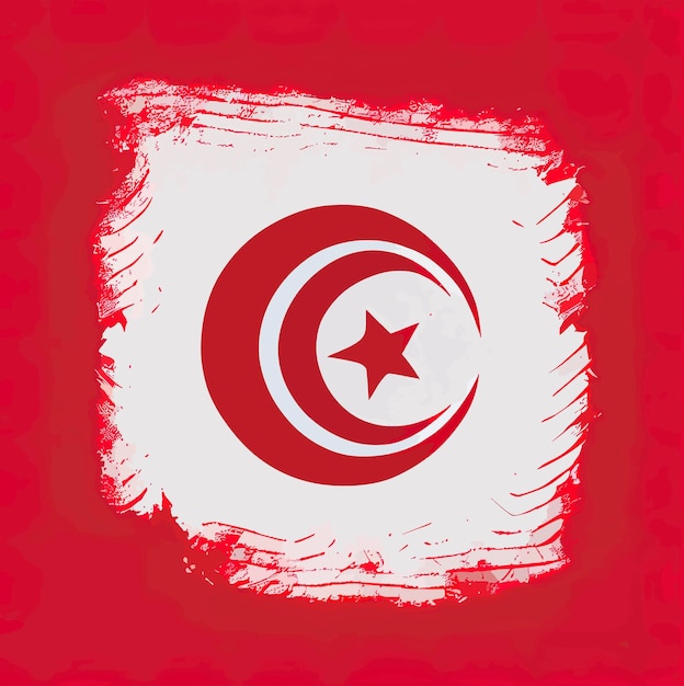 Photo illustration of the tunisia flag