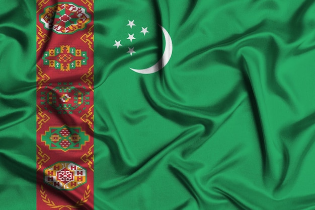 Illustration of turkmenistan flag