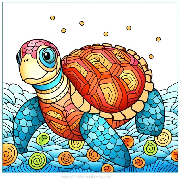 Photo illustration of turtle