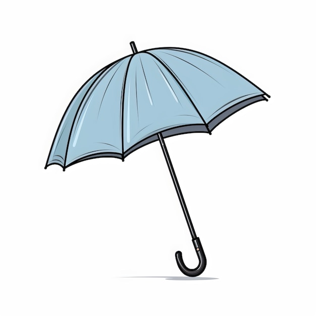 Illustration of an umbrella on a white background