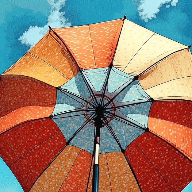 Illustration of umbrella