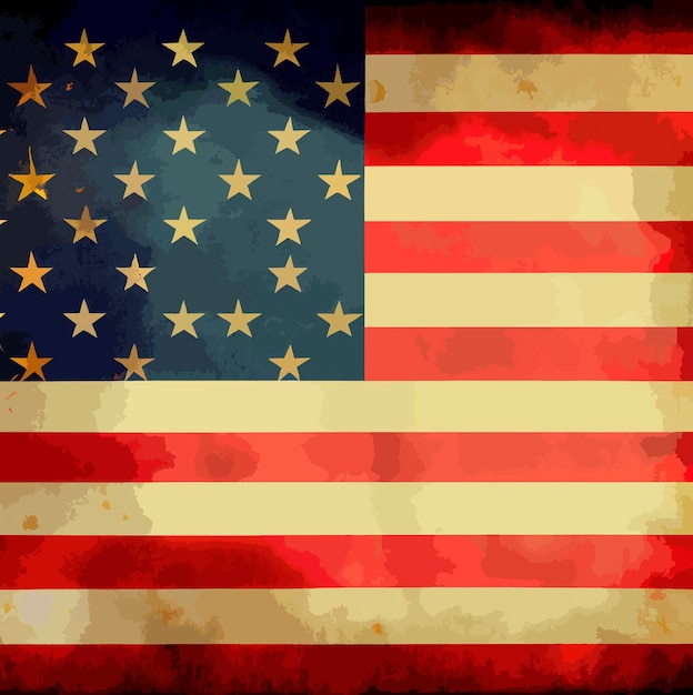 Illustration of the United States flag