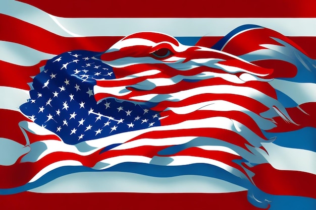 Illustration of usa flag