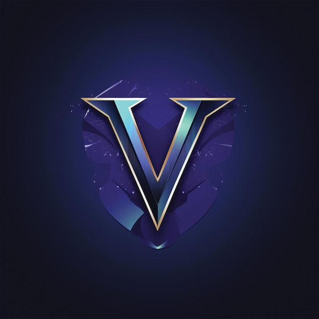 Иллюстрация логотипа буквы V