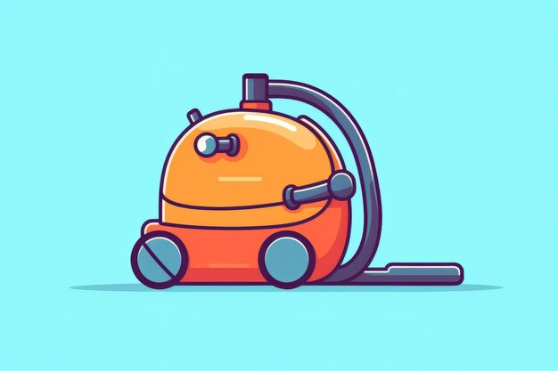 An illustration of a vacuum cleaner