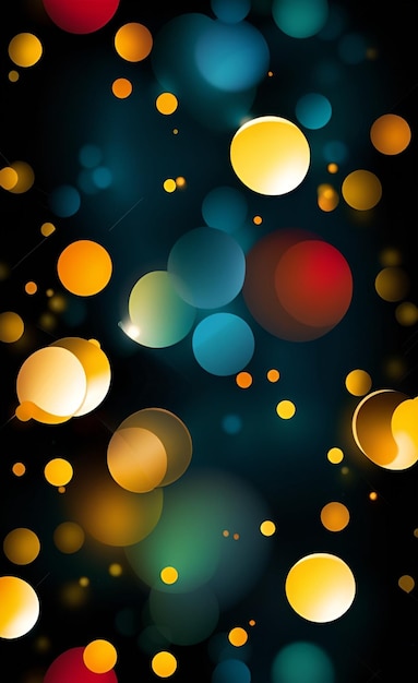 illustration vector abstract bokeh lights background AI generation