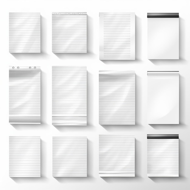 illustration of Vector realistic sheets of pape Torn sheets